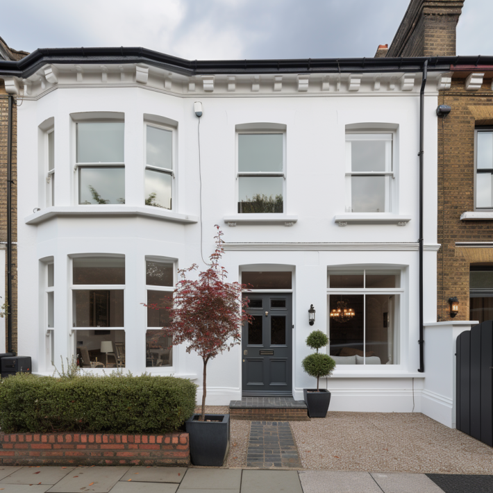 English_terraced_house_white_silicon_render_Leeds